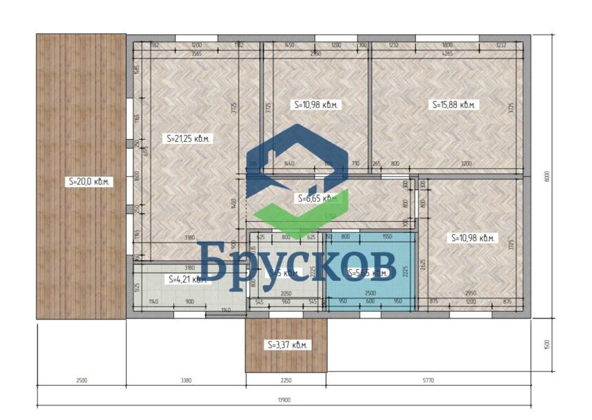дом из бруса 150х150