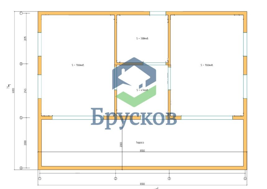 дом профилированного бруса